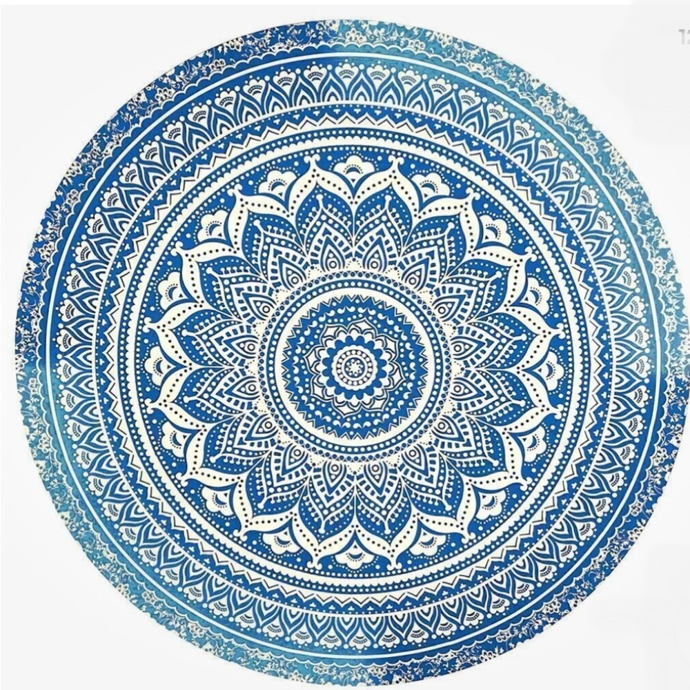 🎊 Host Pick🎉 Green Bohemian Mandala Beach Yoga Throw